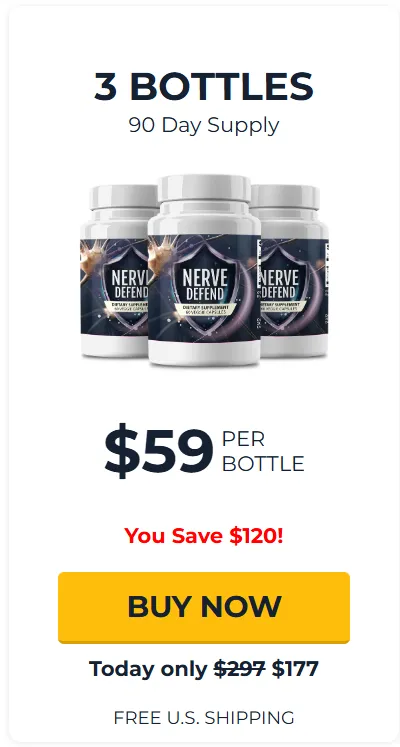 Nerve Defend 3 bottle  pricing